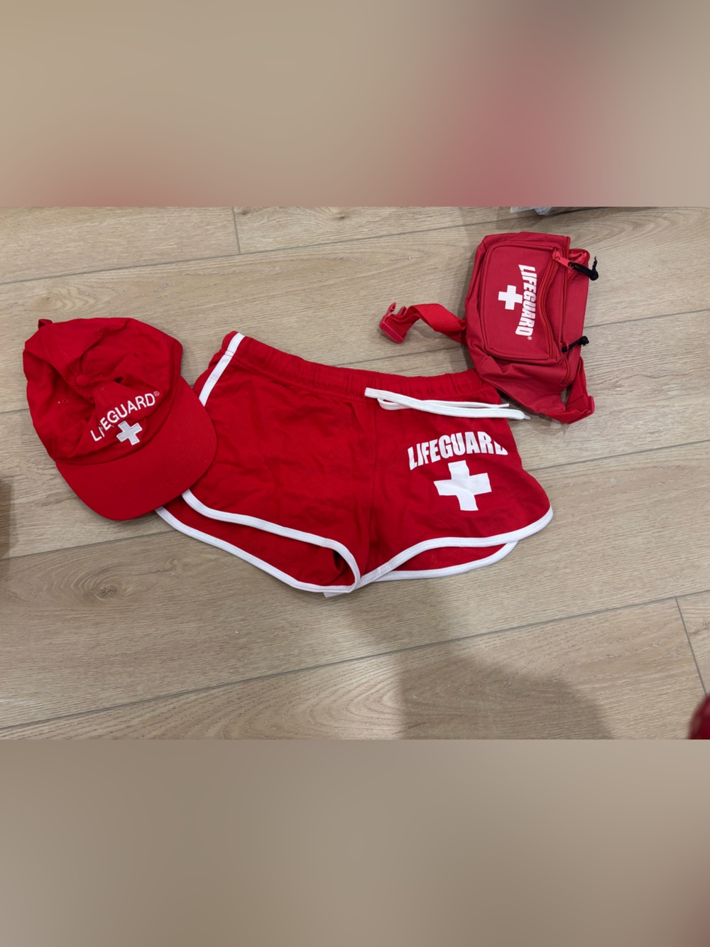 Women Lifeguard Swim Set - Red